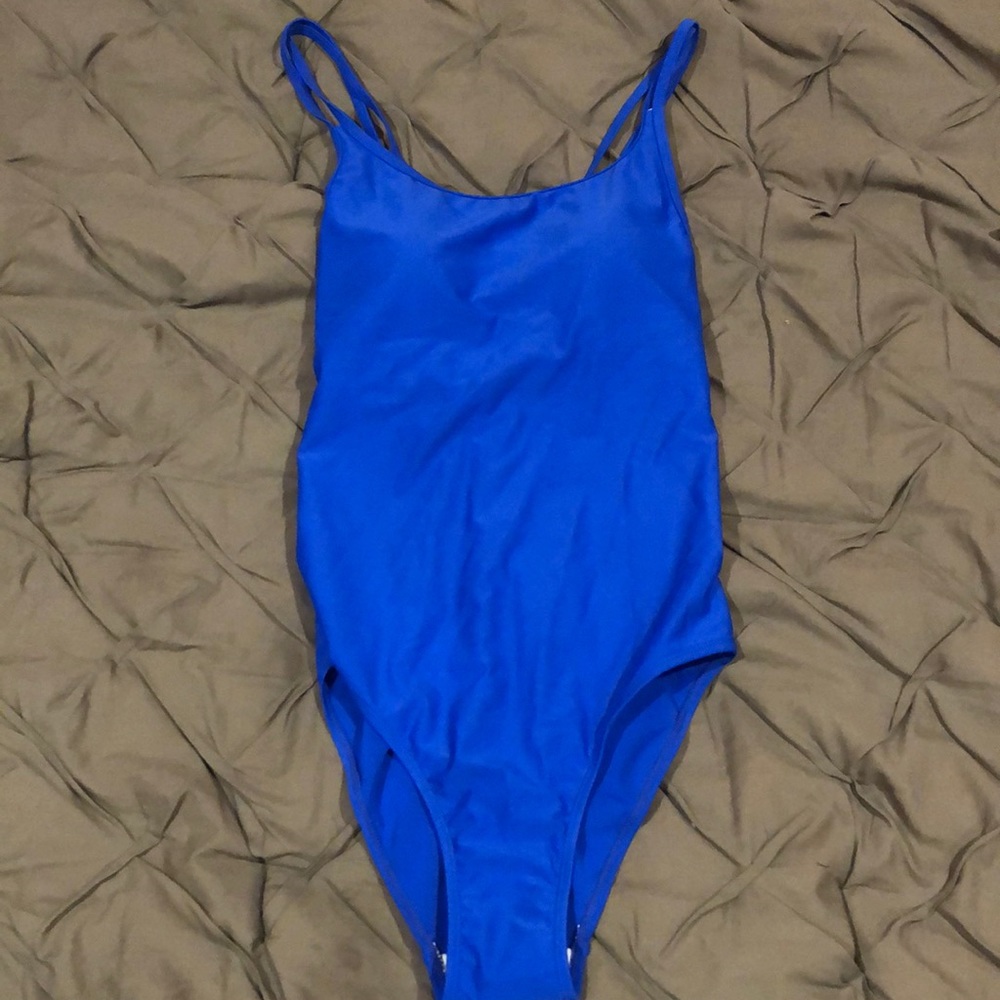 Adorable blue one piece bathing suit